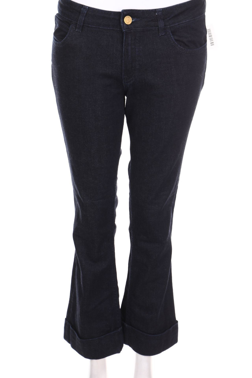 Massimo Dutti - Cropped-Jeans mit Logo-Knöpfen - D 40