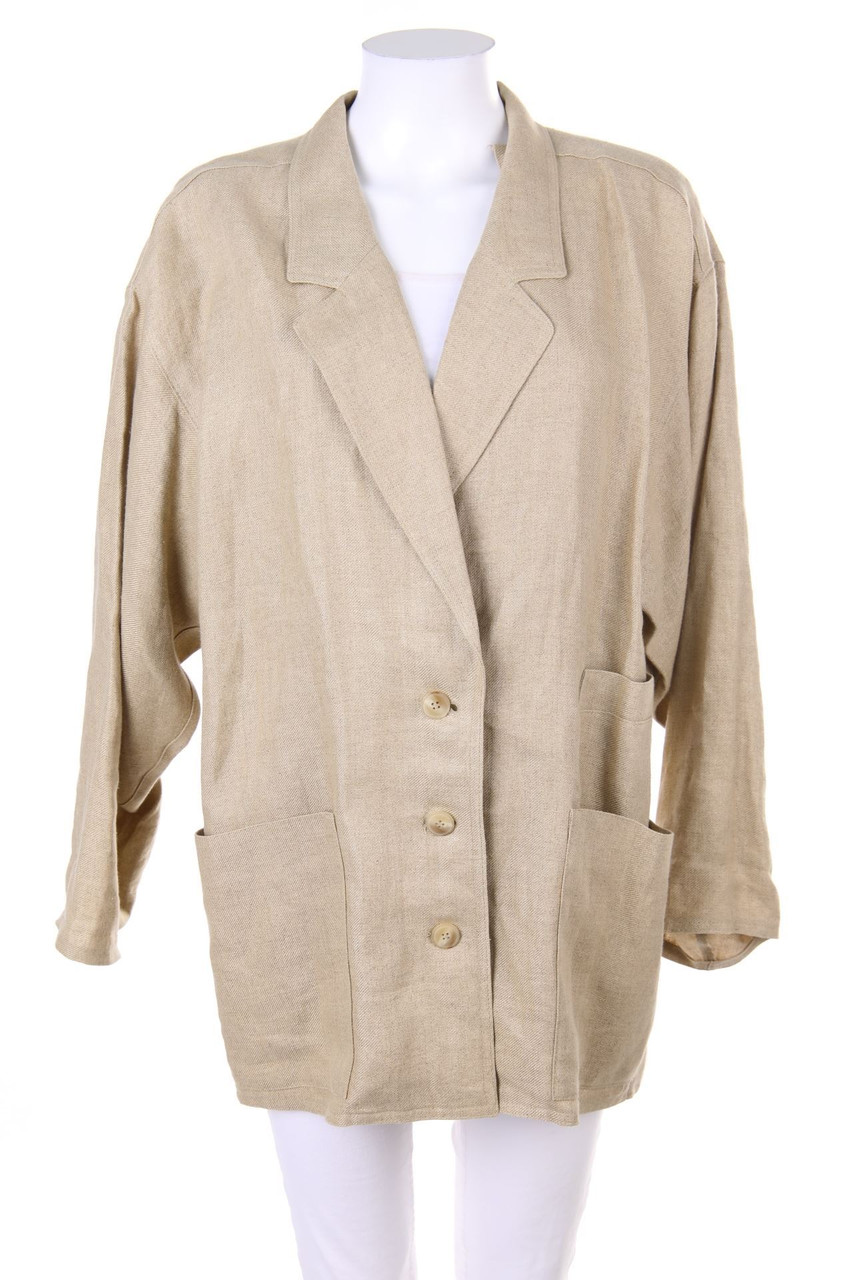 LODENFREY - Vintage-Leinen-Blazer mit aufgesetzten Taschen - D 40