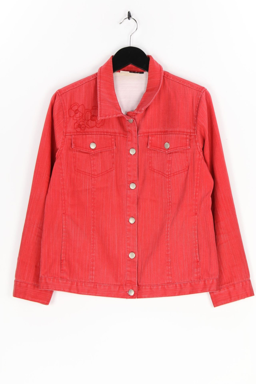 C. - Vintage-Jeans-Jacke mit Stickereien - D 38