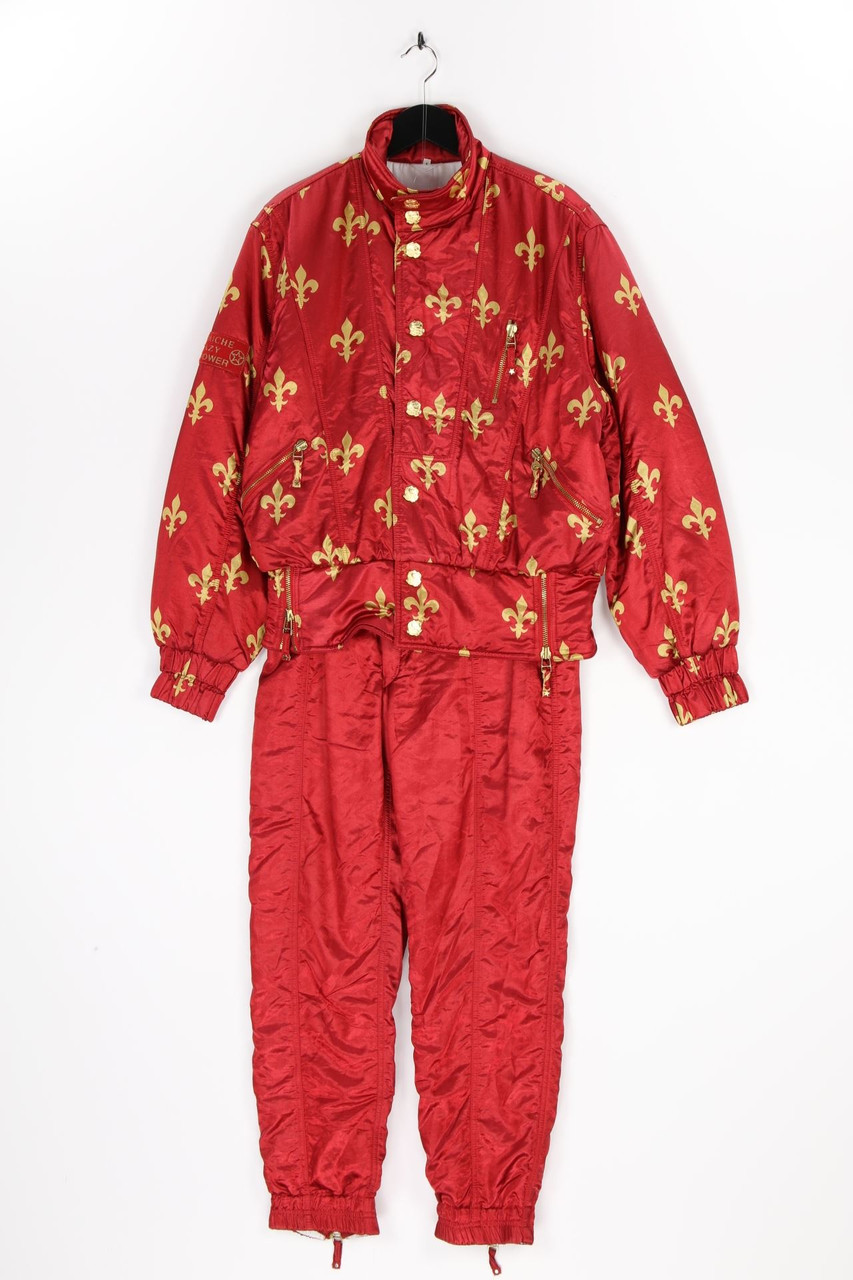 Lily Farouche - Vintage-Ski-Anzug mit Print mit Zipper - L