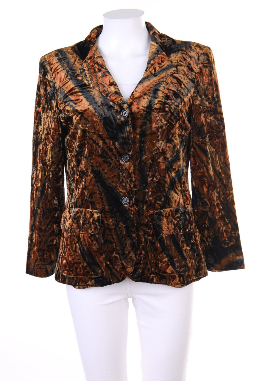 APANAGE - Samt-Blazer mit Print - D 38