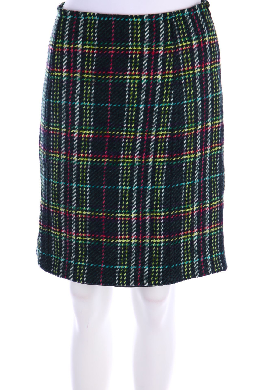 Max Mara WEEKEND - Rock aus reiner Schurwolle mit Karo-Muster - D 36