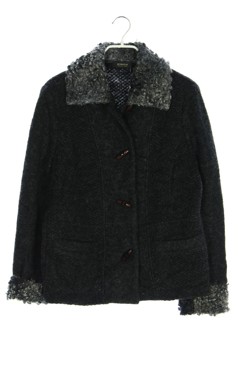 elena - Cardigan aus Woll-Mix mit aufgesetzten Taschen - D 42