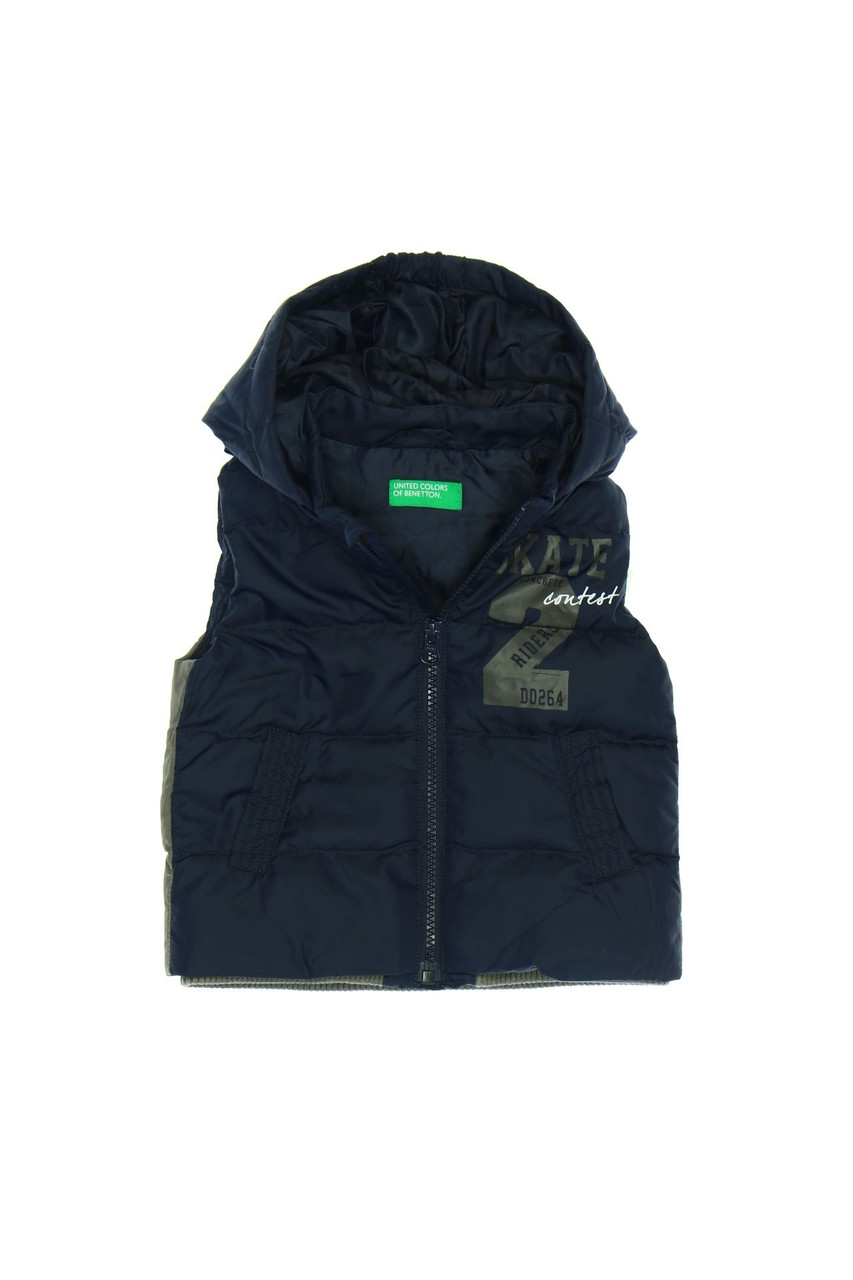 UNITED COLORS OF BENETTON - Daunen-Outdoor-Weste mit Kapuze - 74