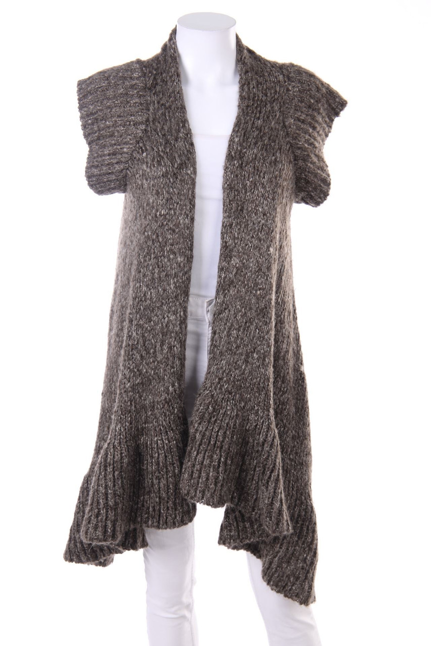 Sarah Chole - Vokuhila-Cardigan mit Logo-Plakette - M