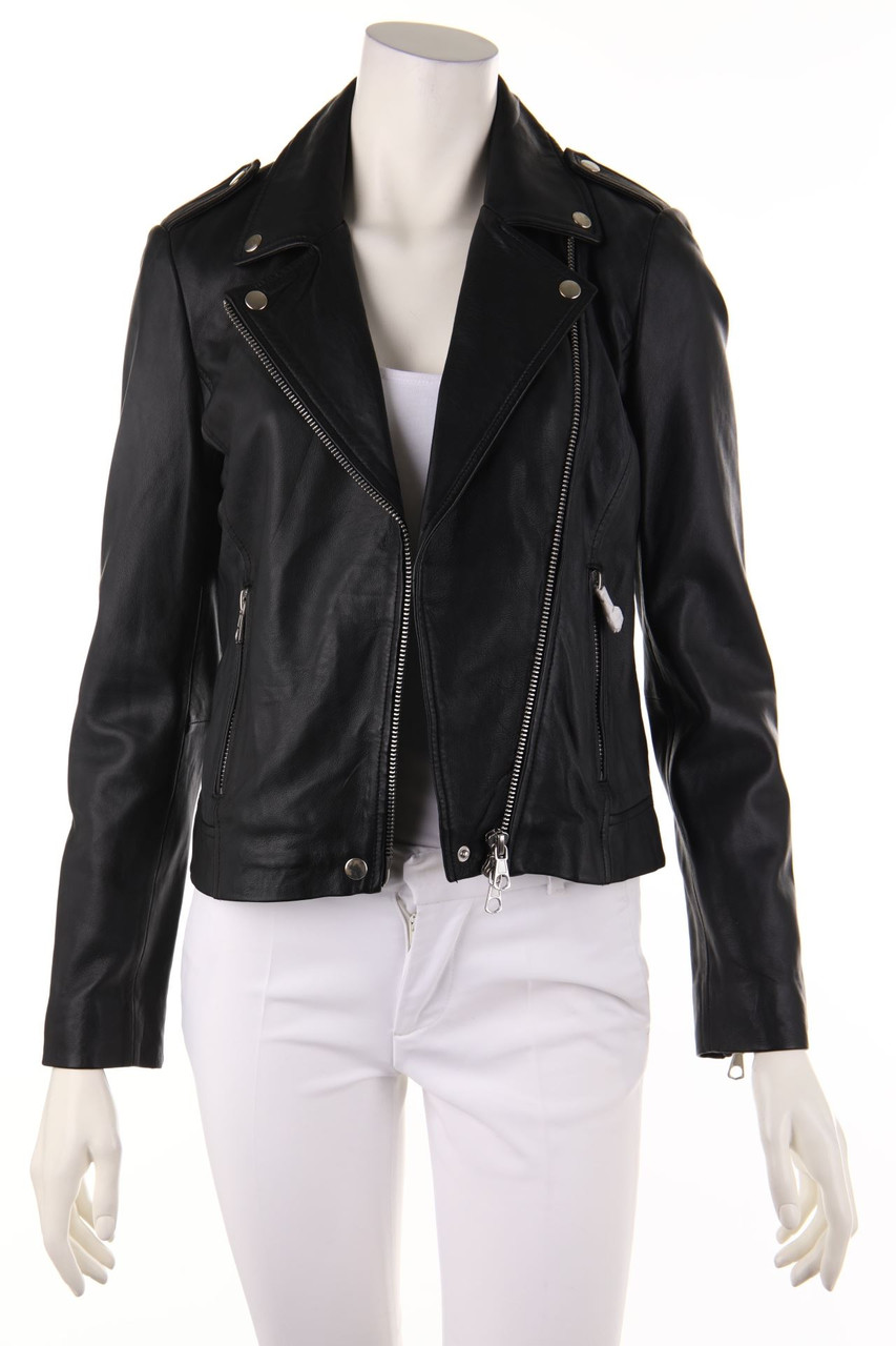 set - Lederjacke im Biker-Stil - D 34
