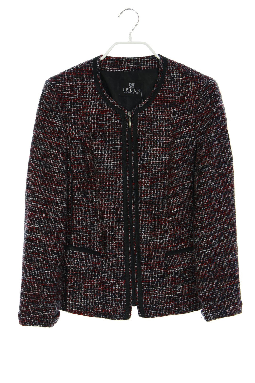 LEBEK - Bouclé-Blazer-Jacke mit Wolle - D 38