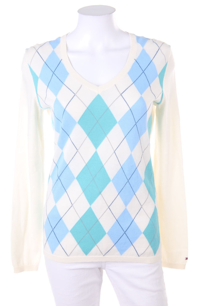 TOMMY HILFIGER - Strick-Pullover mit Argyle-Muster - S