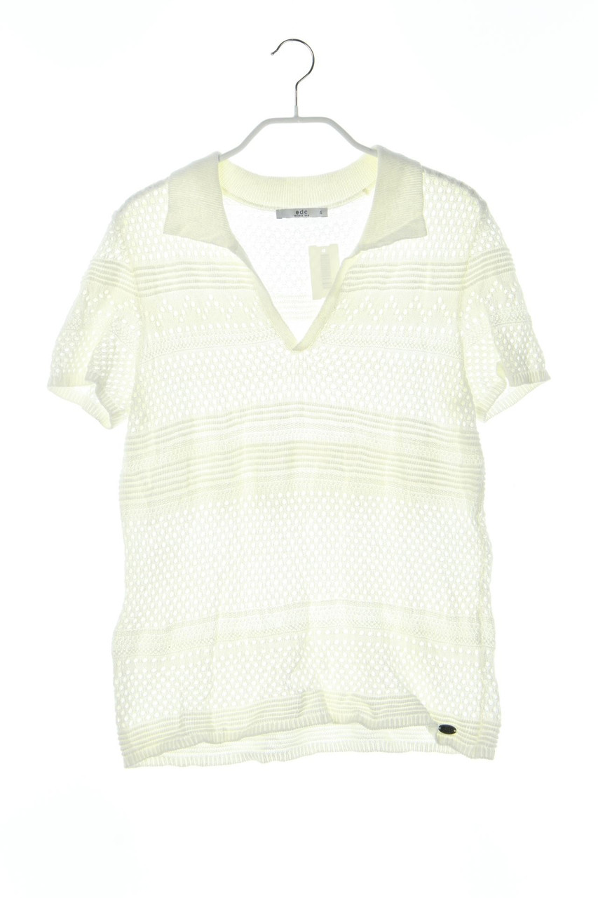 ESPRIT de corp - Y2K-Kurzarm-Shirt aus Lochstrick - S