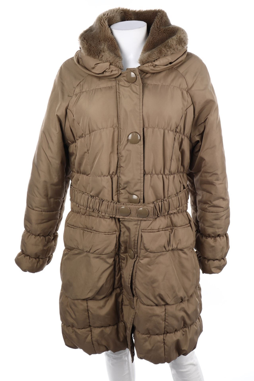 HEINE - Stepp-Mantel mit Faux Fur-Kragen - D 40-42