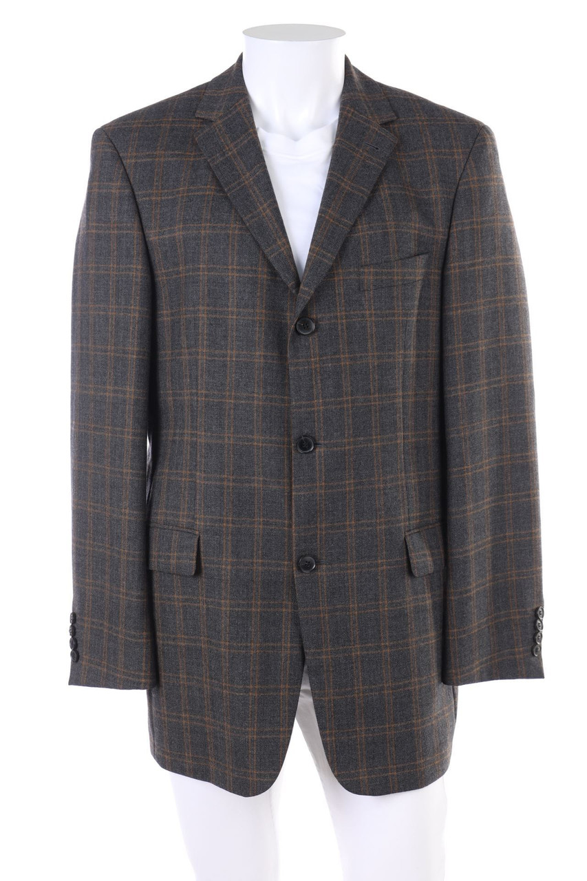 BOSS HUGO BOSS - Sakko aus reiner Schurwolle mit Karo-Muster - 48