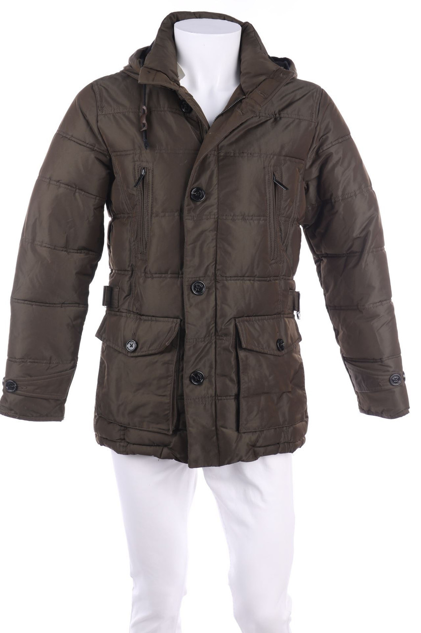 ZARA MAN - wattierte Jacke mit Kapuze - S