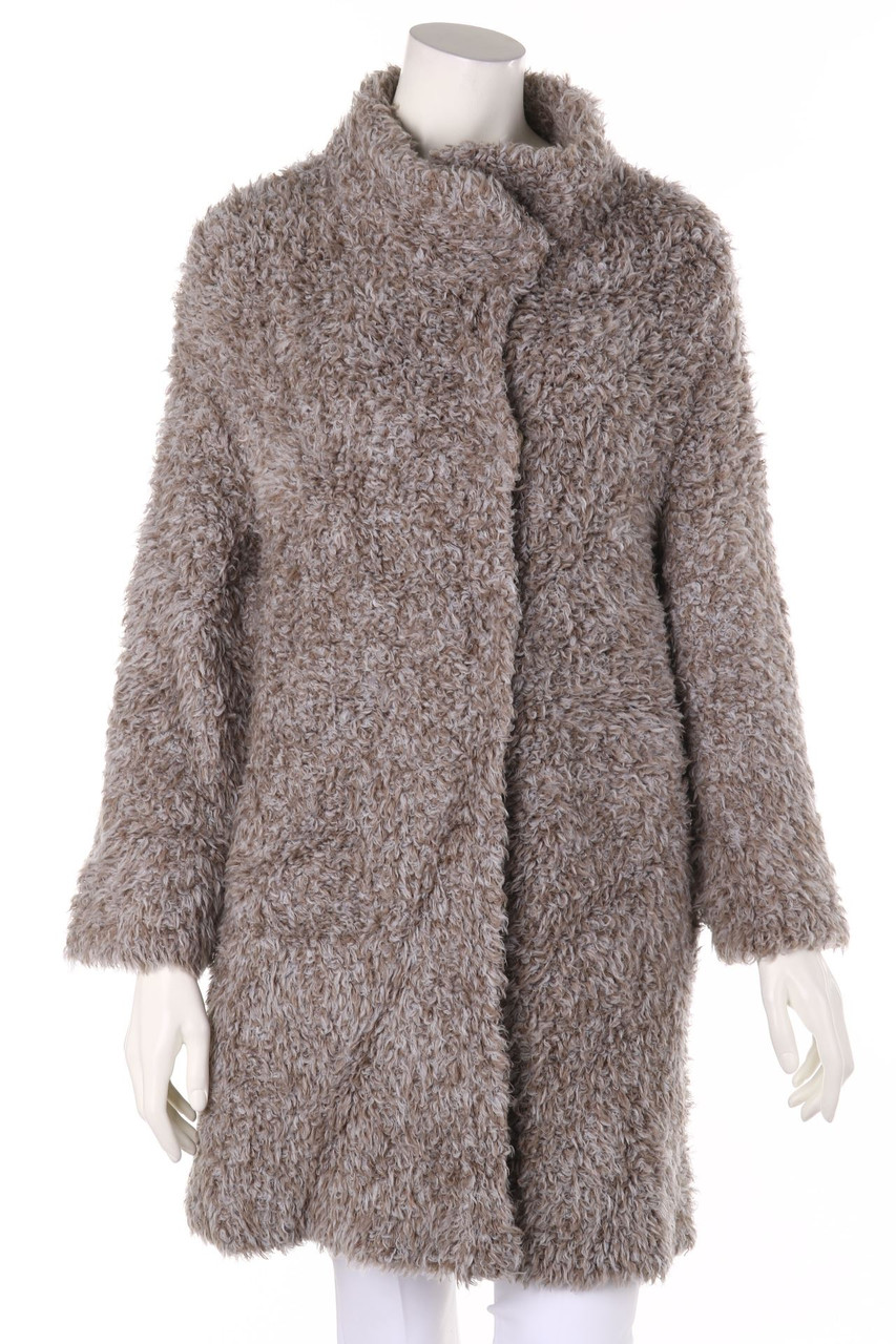 BRUNO MANETTI - Fake Fur-Cardigan aus Woll-Mix - D 38