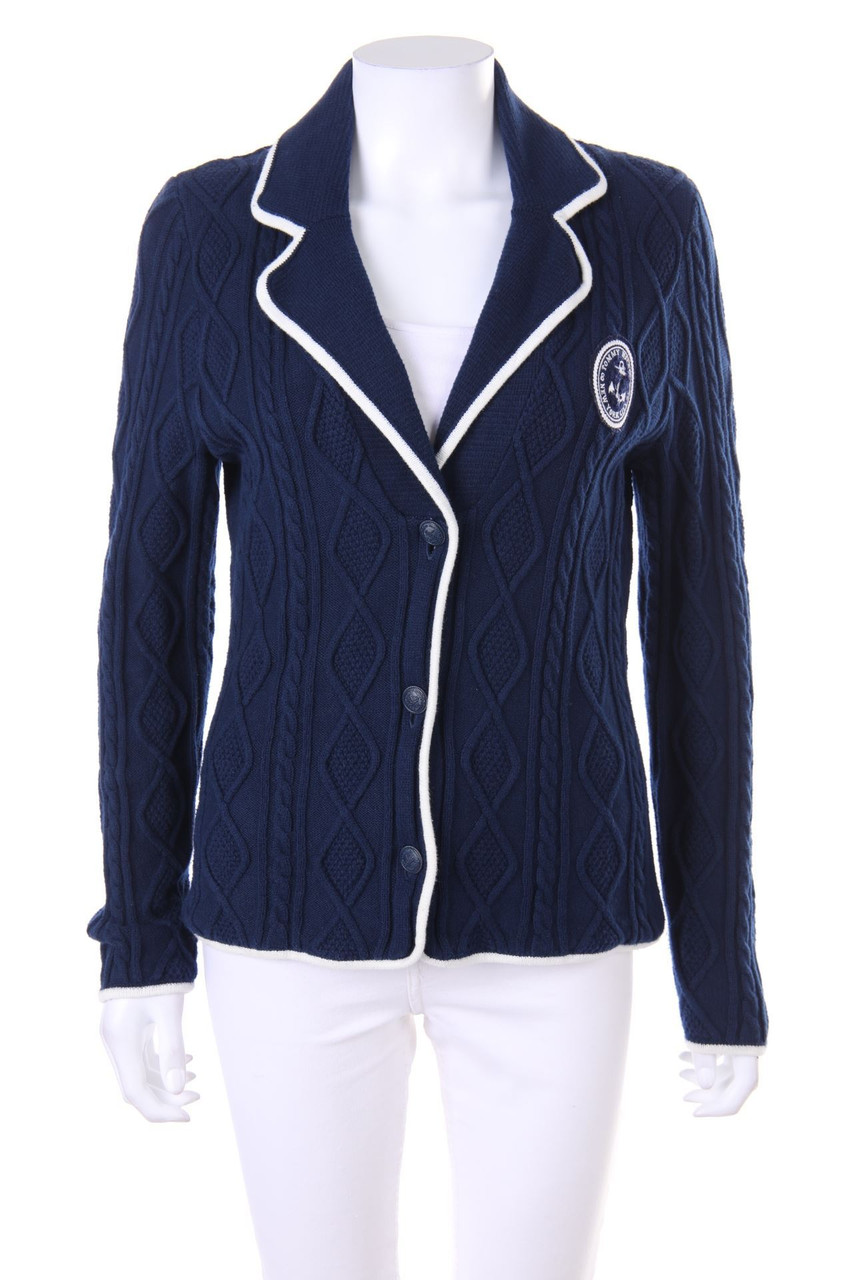 TOMMY HILFIGER - Nautical-Cardigan mit Kaschmir mit Stickereien - M