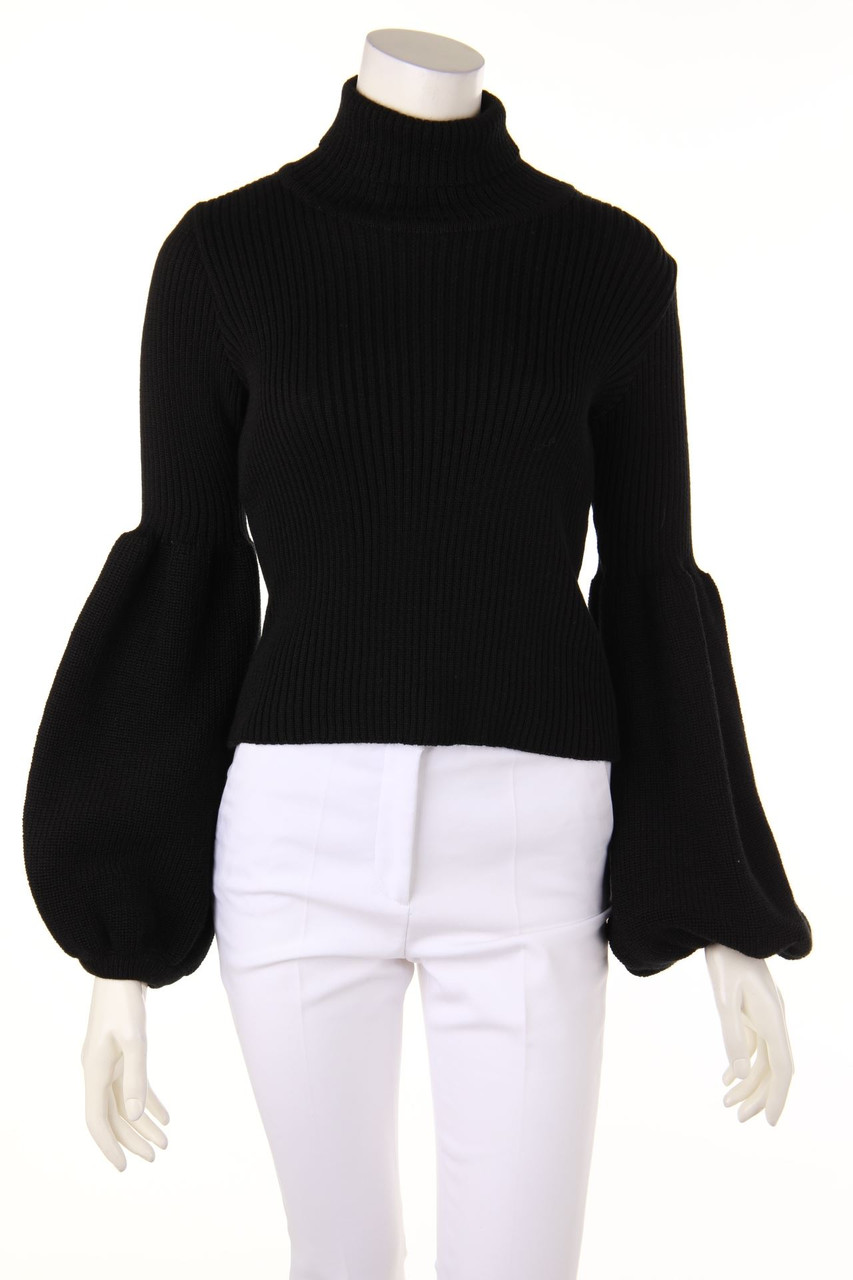 KSENIA SCHNAIDER - Strick-Pullover aus Woll-Mix mit Rollkragen - S