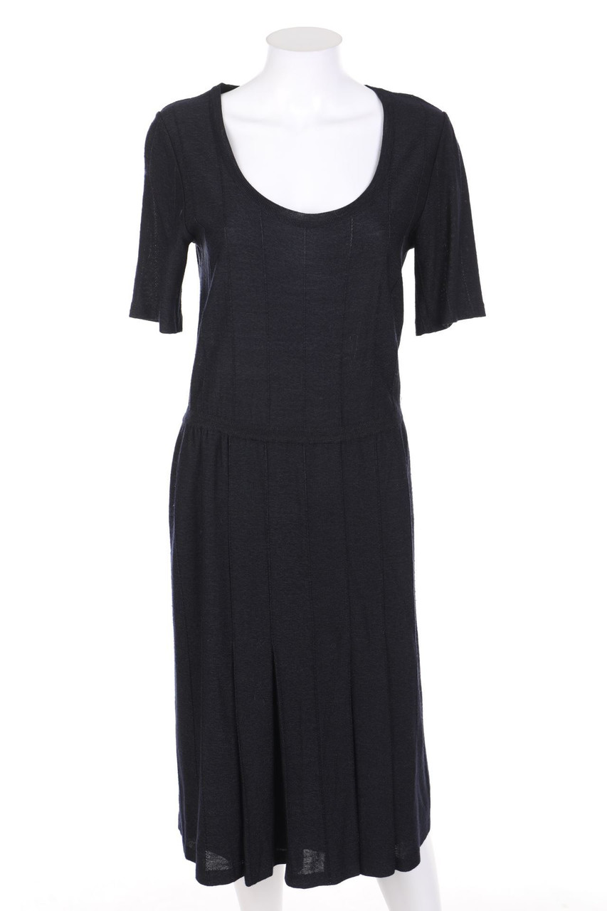 Nina Ricci - Strickkleid mit Falten - D 38