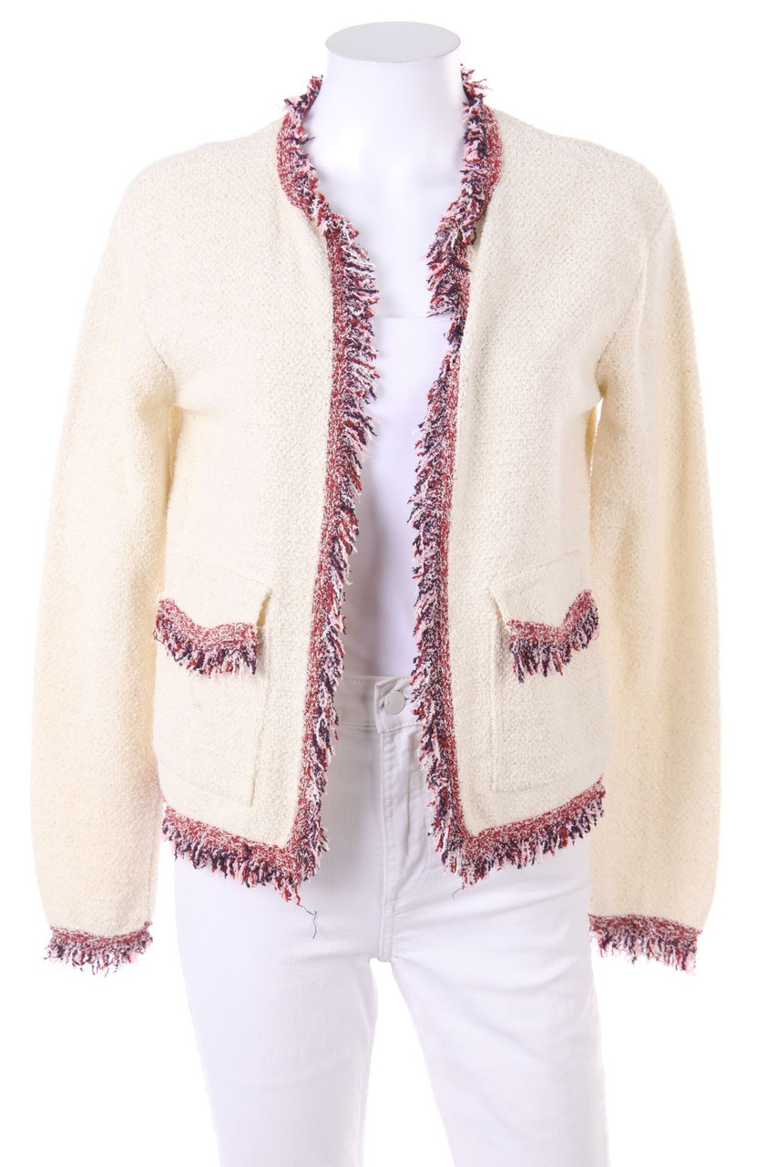 MANGO SUIT - Glitzer-Cardigan mit aufgesetzten Taschen - S