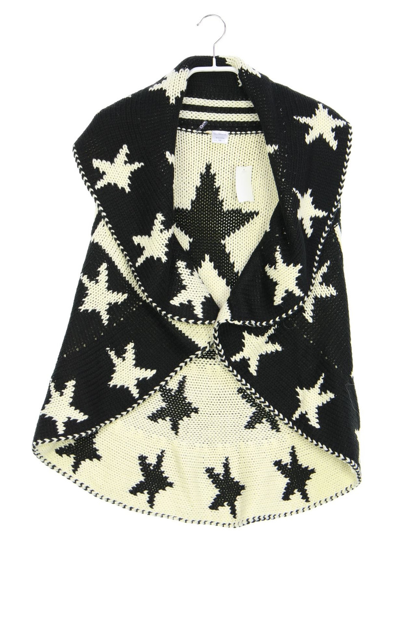 Ohne Label - Strick-Weste mit Intarsien - ONE SIZE