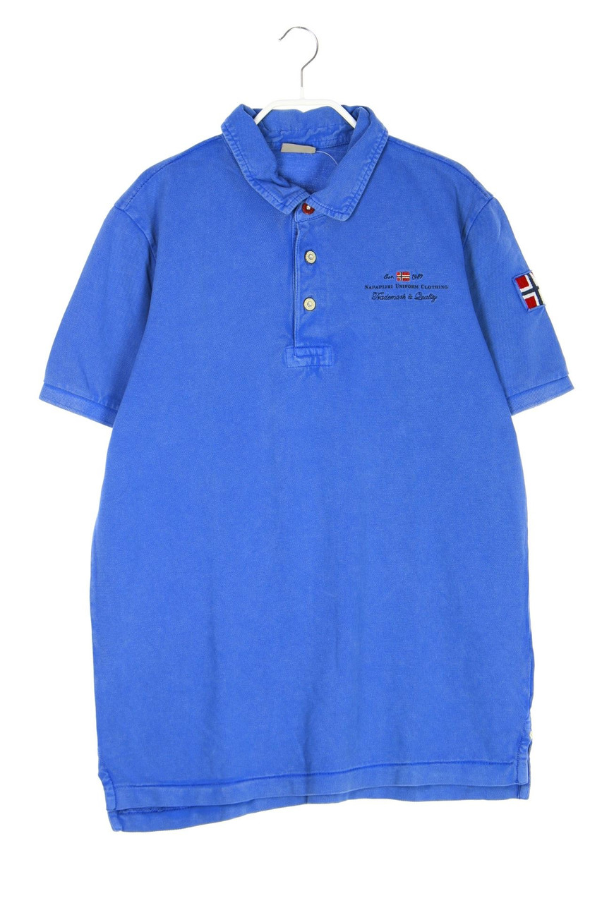 Napapijri - Poloshirt mit Logo-Patch - L