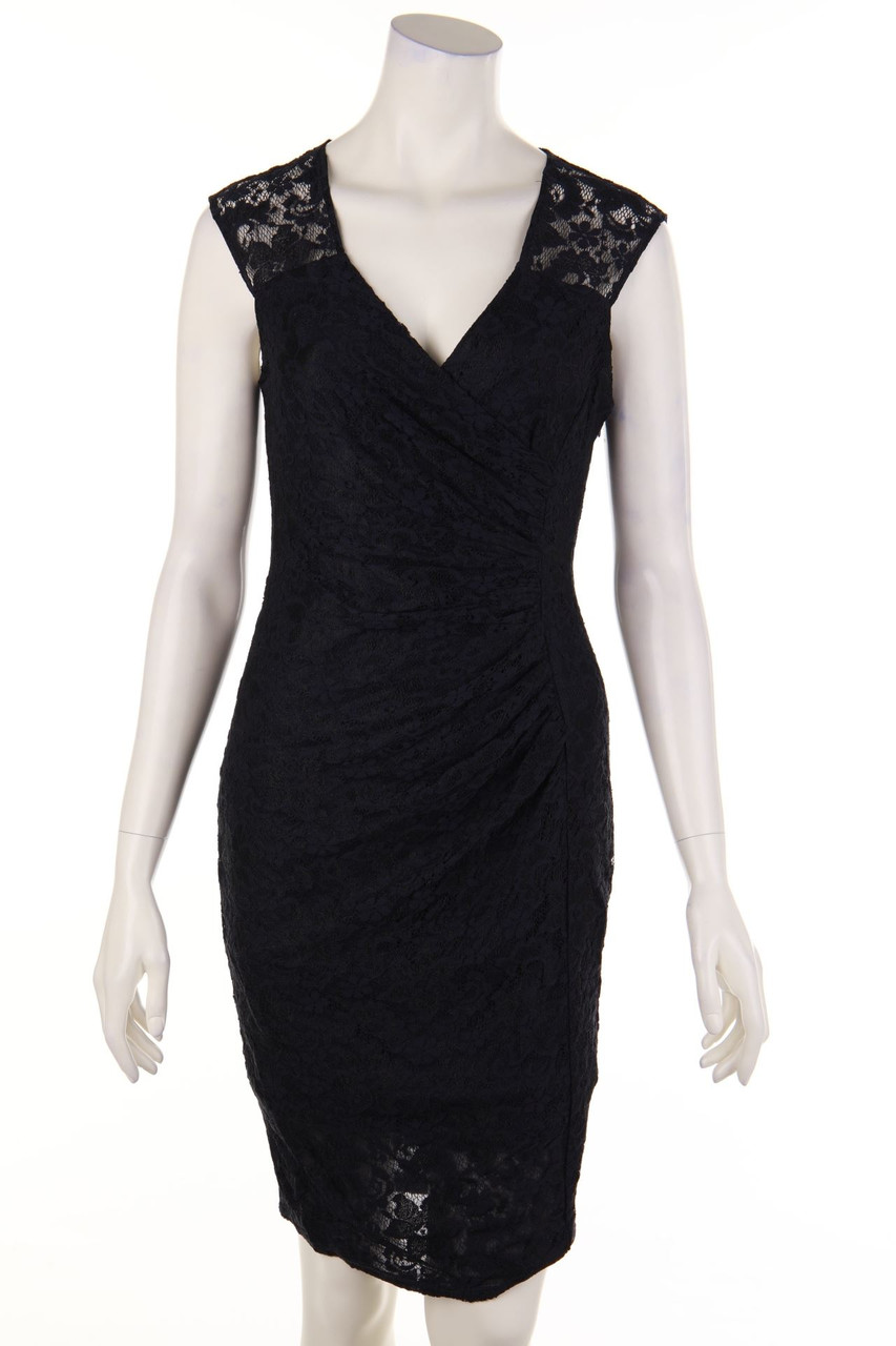 Phase Eight - Abendkleid aus Spitze mit Raffungen - D 36