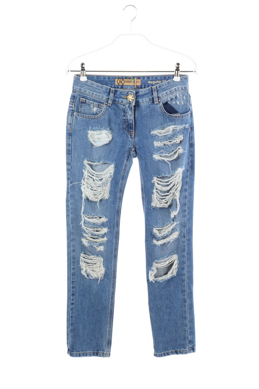 relish - Destroyed-Jeans aus Baumwolle - W25