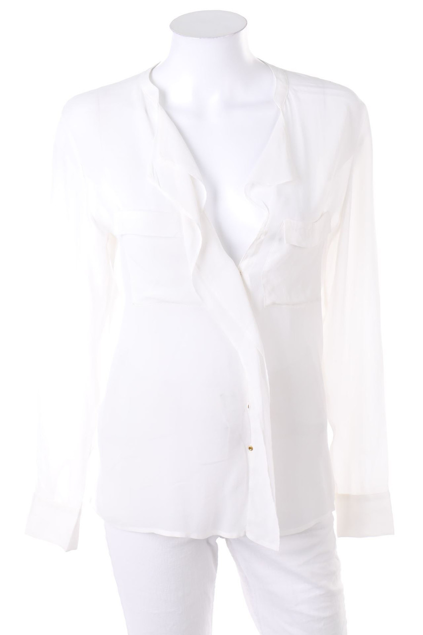 Massimo Dutti - Clean Chic-Bluse mit Seide - S