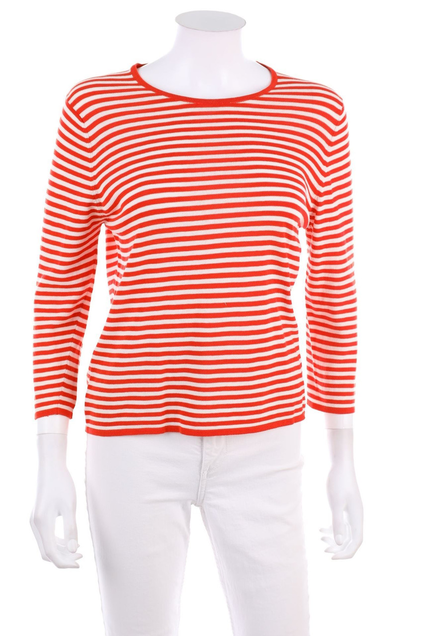 HAWICO - Strick-Pullover aus Baumwolle mit Streifen - M