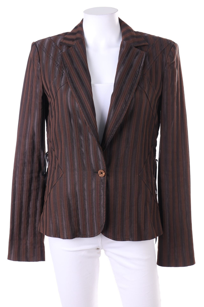 Just cavalli - Streifen-Blazer mit Schnürung - D 36