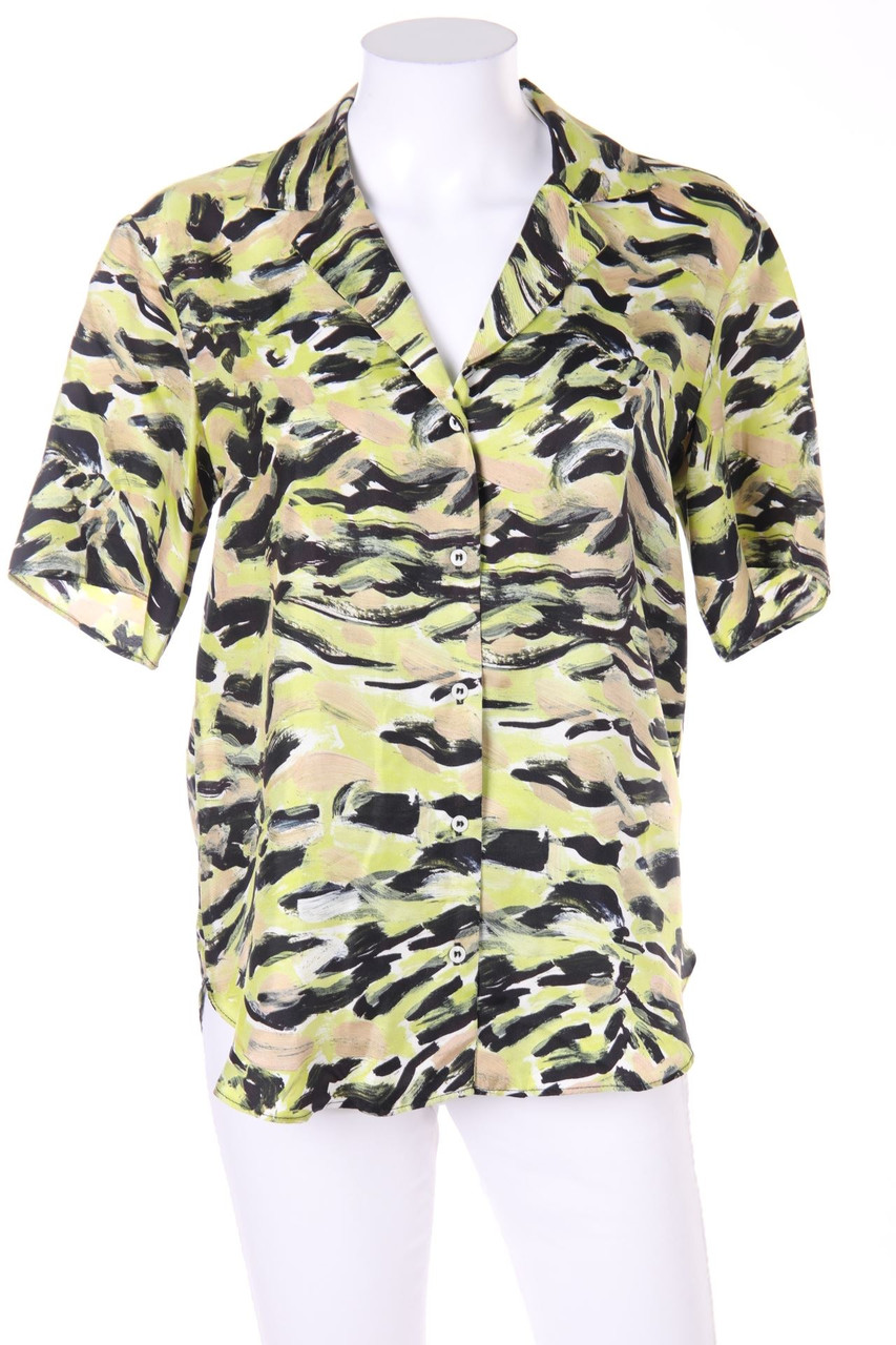 TOPSHOP BOUTIQUE - Seiden-Bluse mit Print - D 34