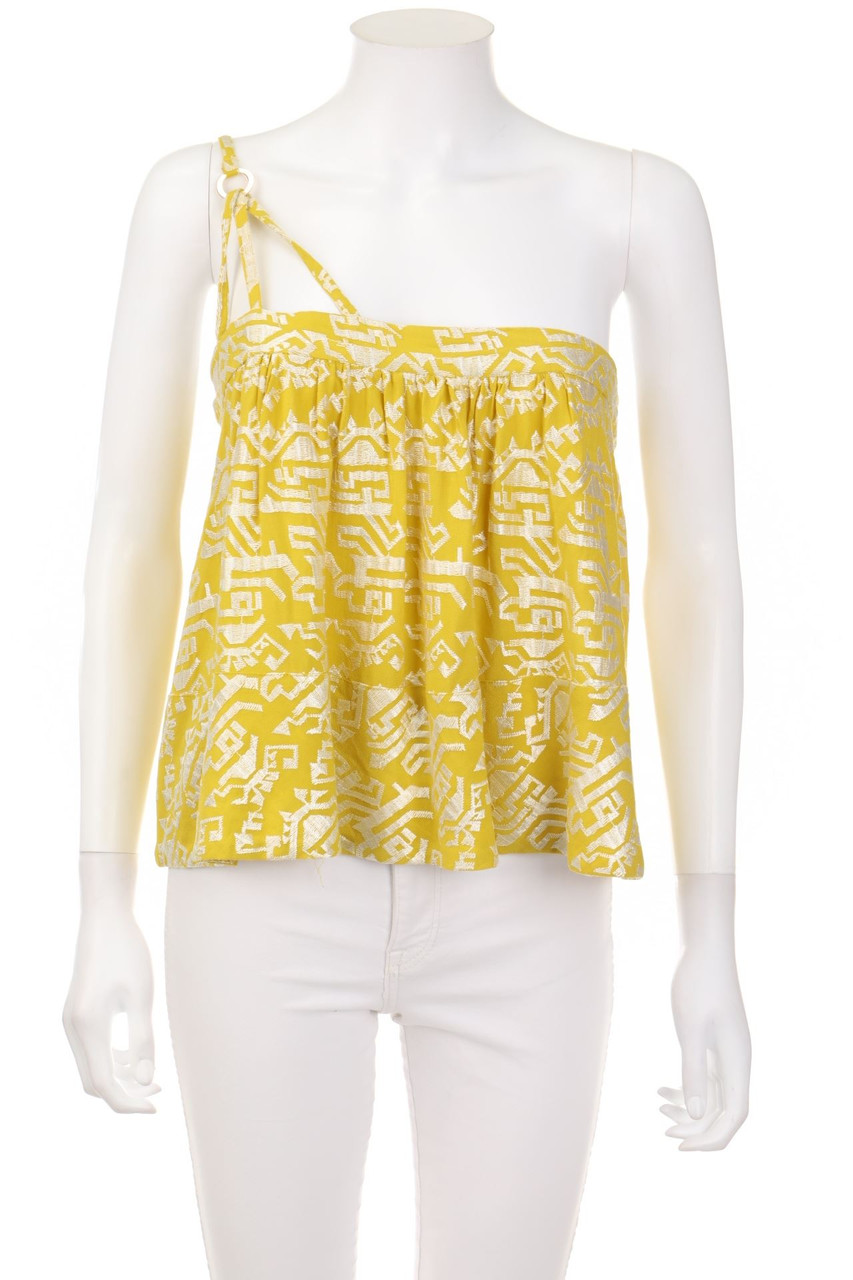 Anthropologie - One Shoulder-Top mit Stickereien - S