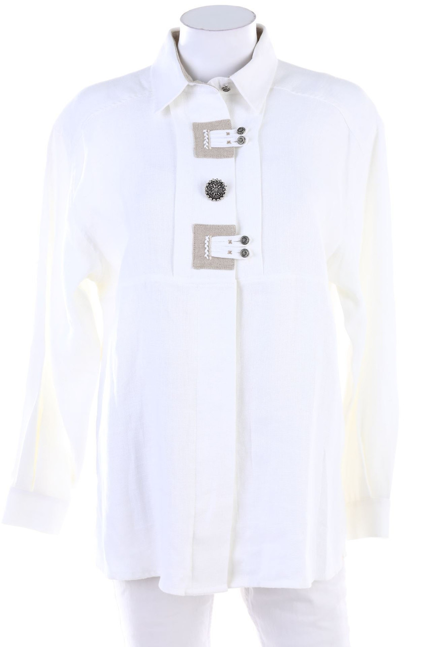 BÖSCH BLUSEN - Leinenbluse im Trachten-Stil - D 40