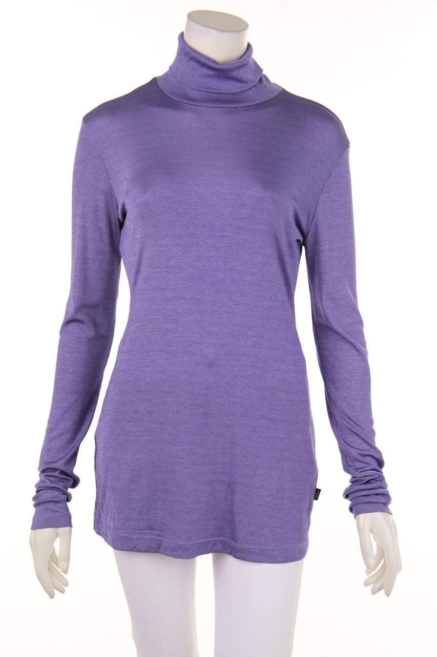 MCM - Longsleeve-Shirt mit Metallic-Effekt - D 38