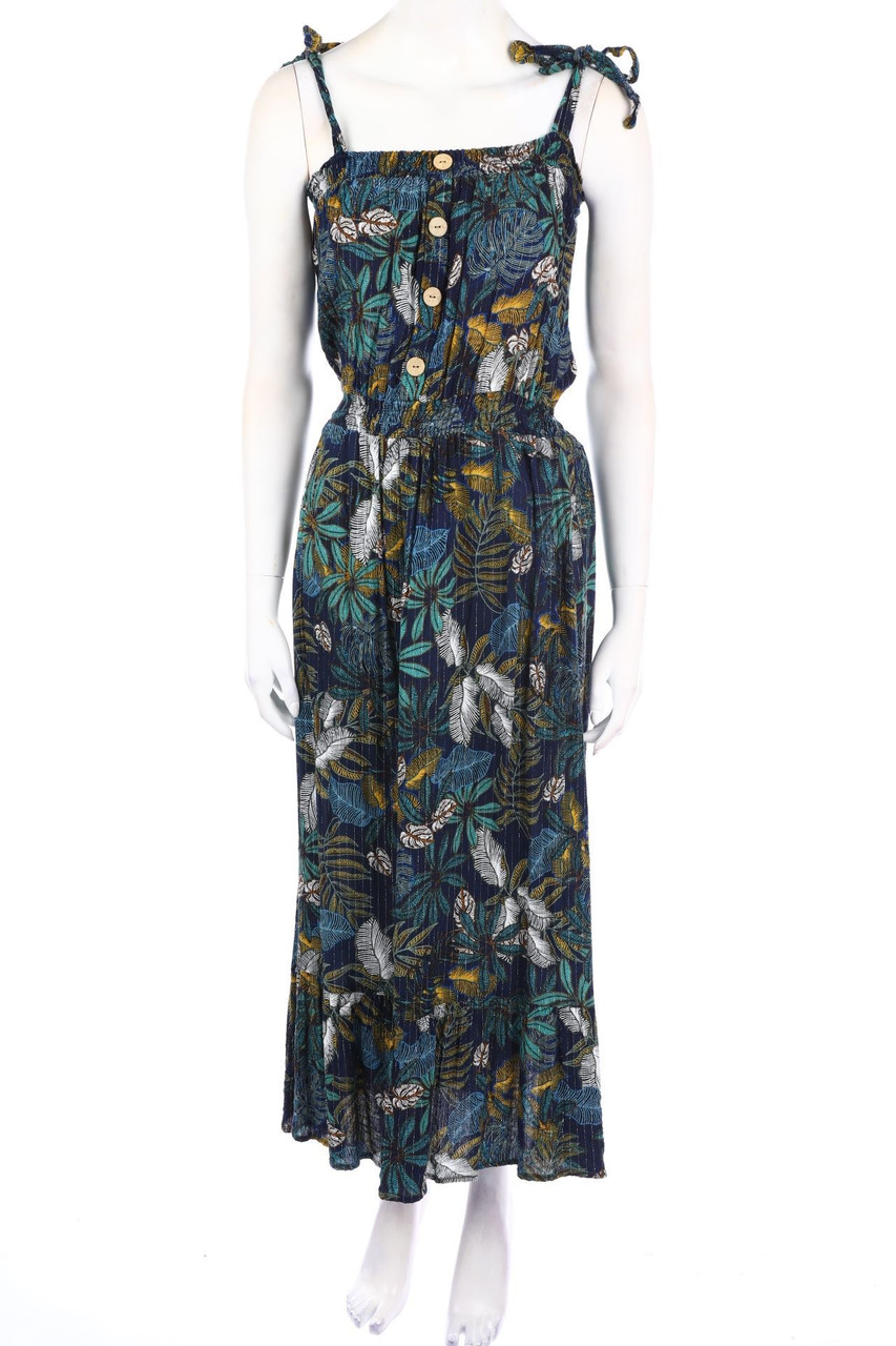 CAMAÏEU - Maxi-Kleid mit Tropical Print - D 42