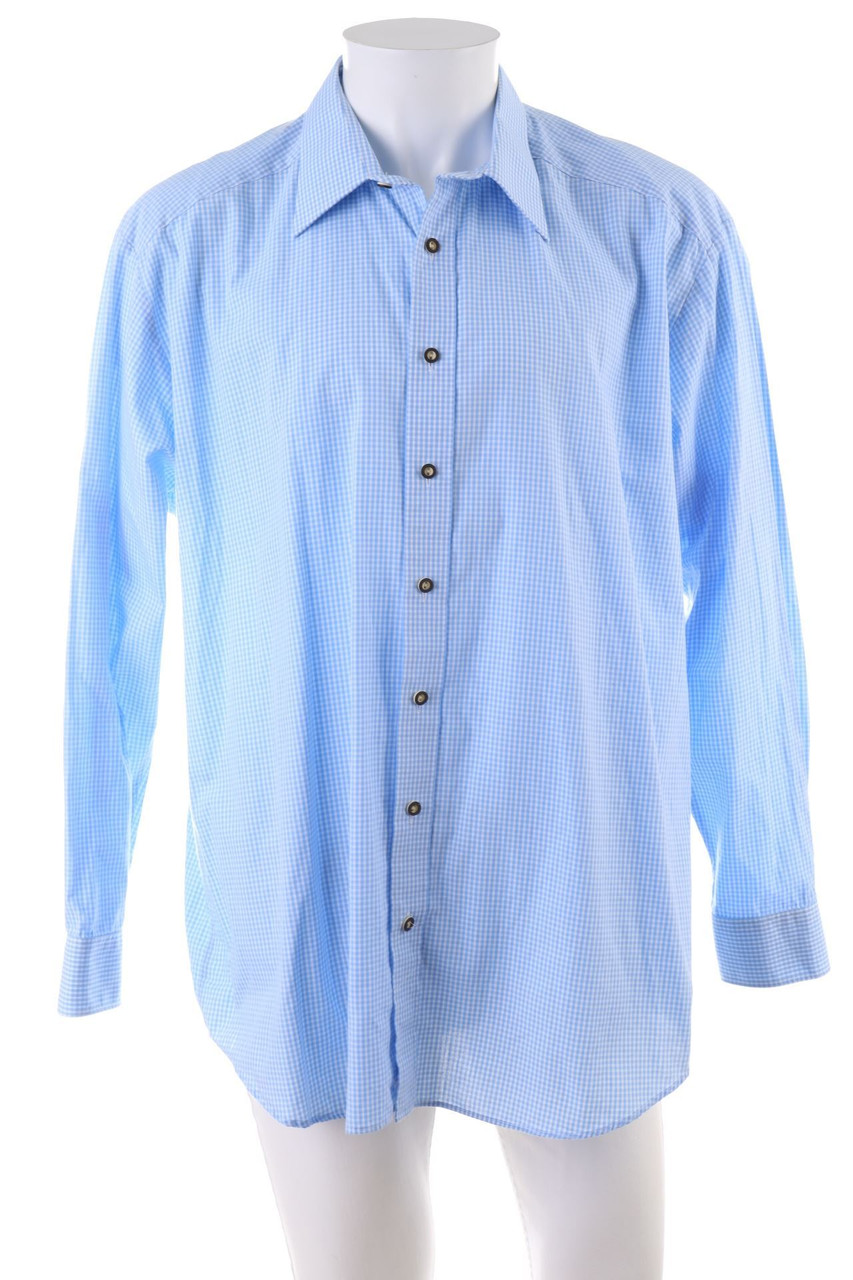 Der Wildschütz - Trachten-Hemd mit Karo-Muster - 43