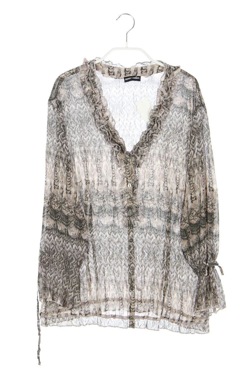 GERRY WEBER - Print-Bluse mit Rüschen - D 40