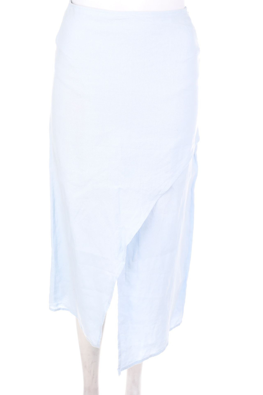 COLOMBO COLLEZIONI - Leinen-Rock mit Schlitz - D 38