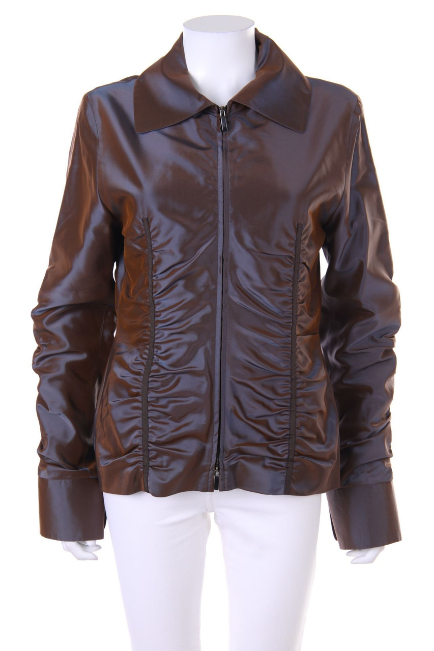 RENÉ LEZARD - Jacke aus Seiden-Mischung mit Raffungen - D 38