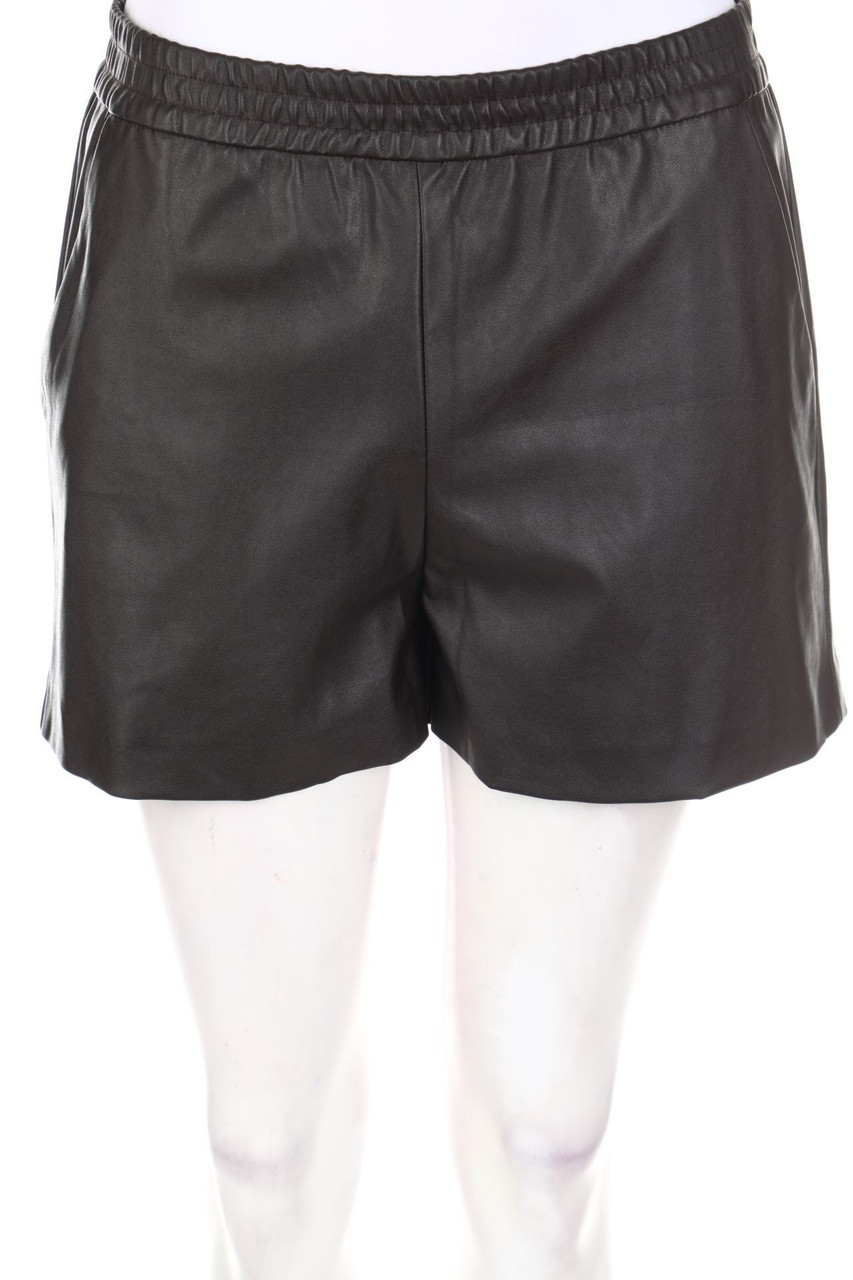 JONES - Faux Leather-Shorts mit Gummizug - D 34
