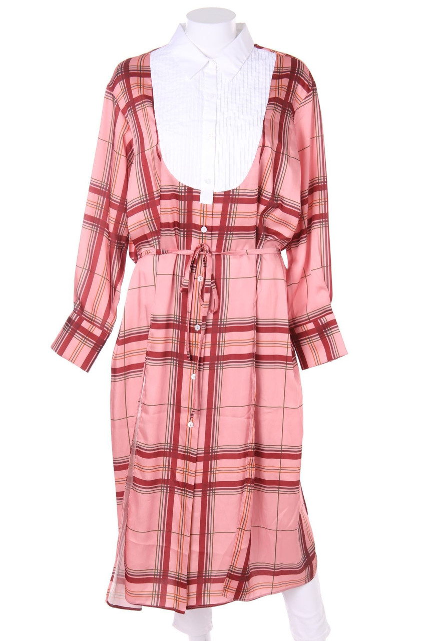 ZARA - Long-Hemd-Bluse mit Schlitz - M