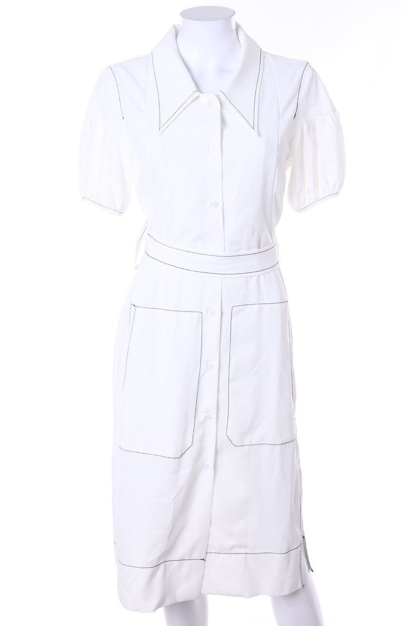 Ohne Label - Kleid mit Gürtel - D 38