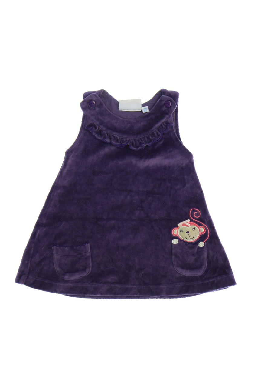 mon coeur - Samt-Kleid mit Rüschen - 62