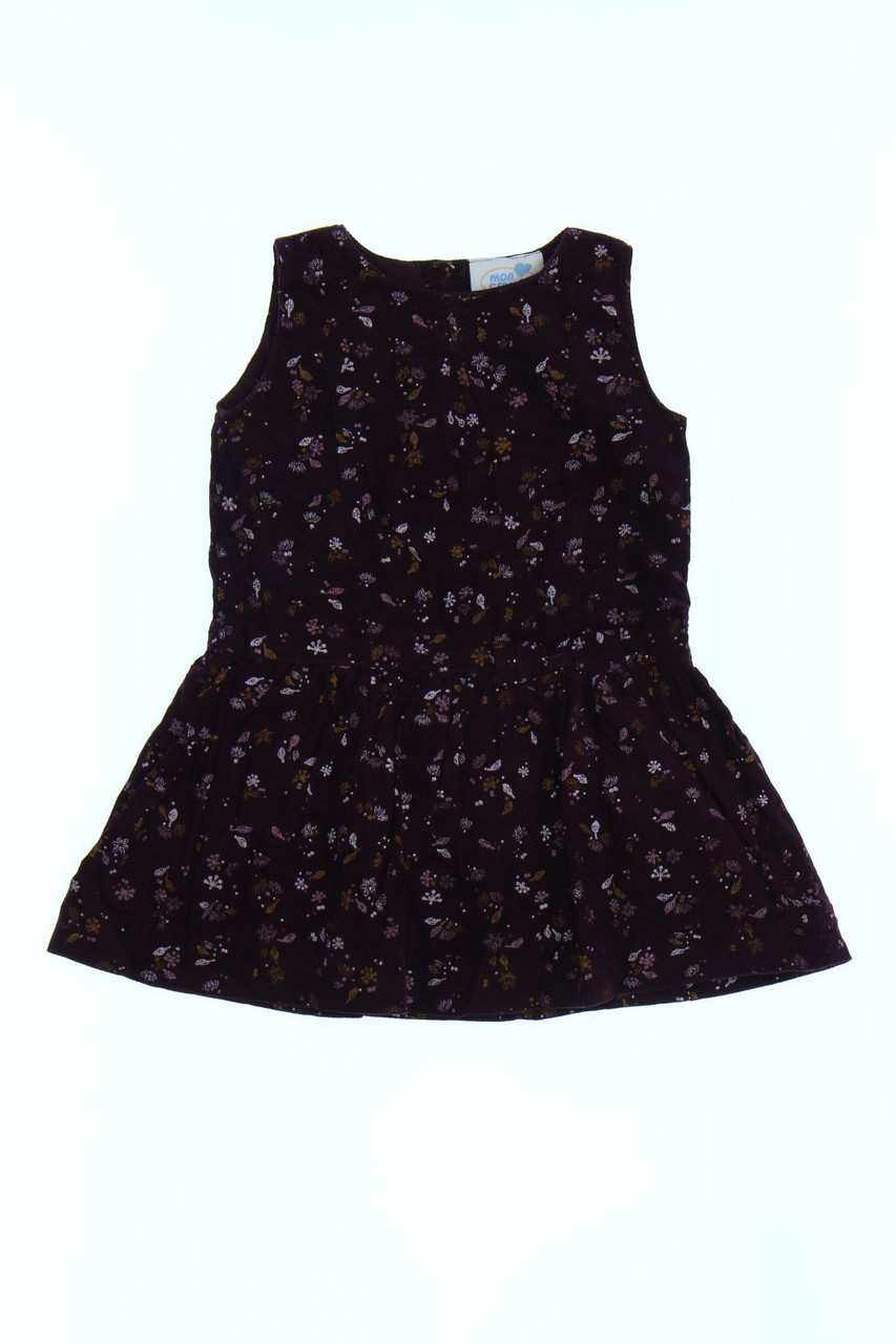 mon coeur - Cord-Kleid aus Baumwolle mit Blumen-Print - 74