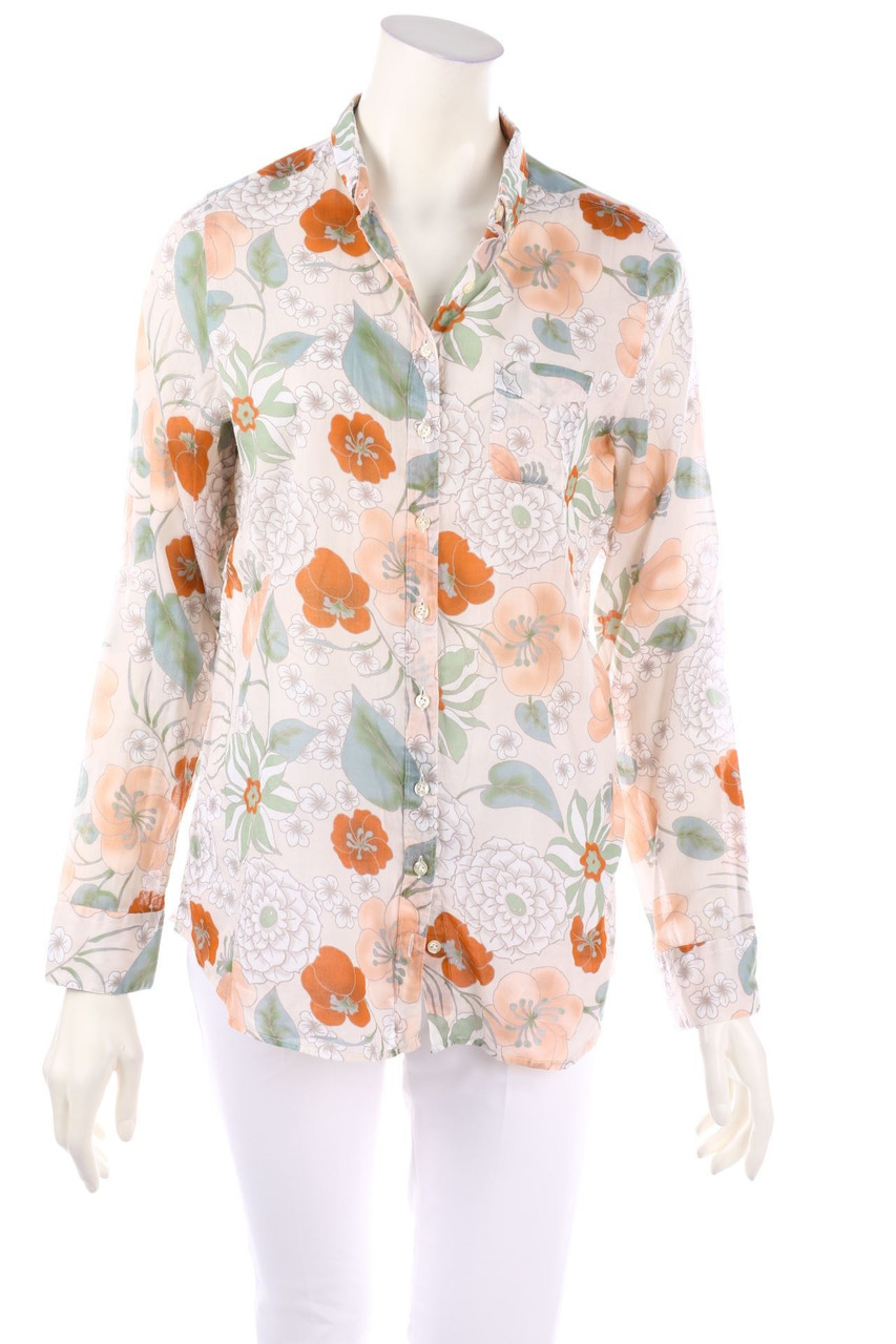 ROBERT FRIEDMAN - Hemd-Bluse mit Blumen-Print - XL
