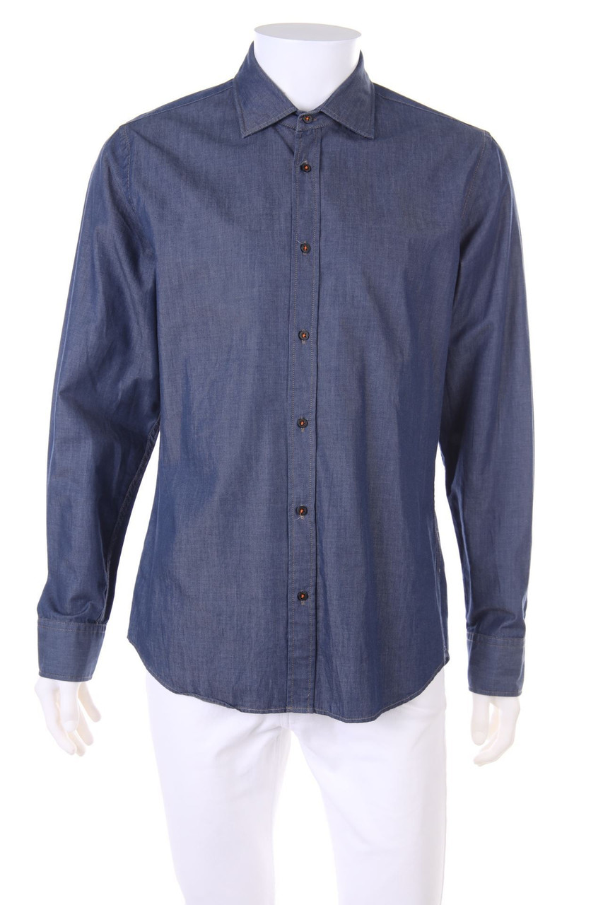 Marc O´Polo - Jeans-Hemd mit Logo-Stickerei - L