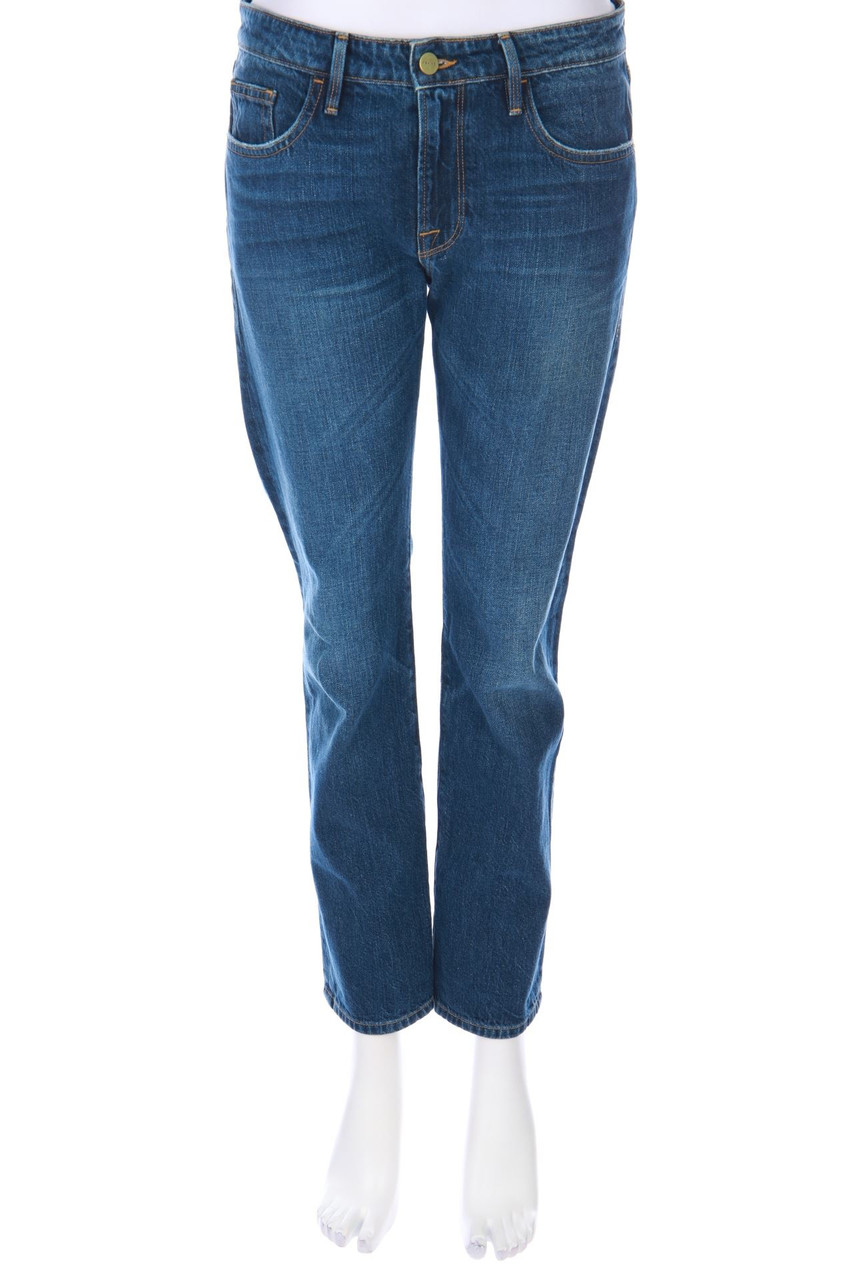 FRAME DENIM - Cropped-Used Look Skinny-Jeans aus Baumwolle - W26