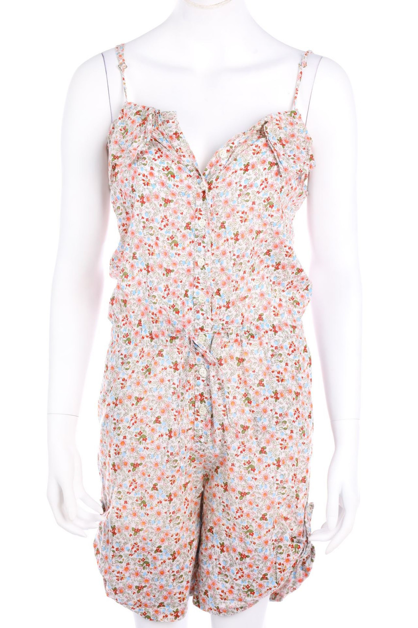 BISCOTE - Playsuit mit Blumen-Print - L