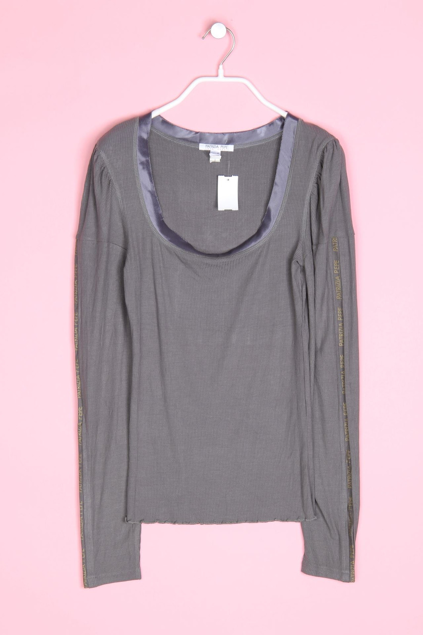 PATRIZIA PEPE LOVE SPORT - Longsleeve-Shirt mit Logo-Print - XL