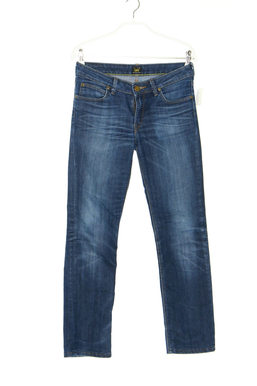 Lee - Used Look Straight Cut Jeans aus Baumwolle mit Stretch - W27