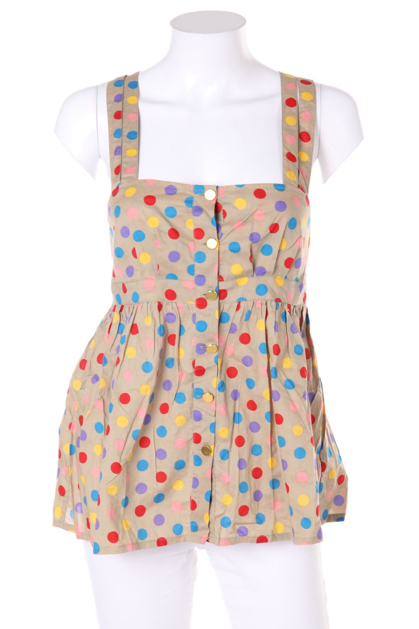 TOPSHOP - Top aus Baumwolle mit Punkten - D 36