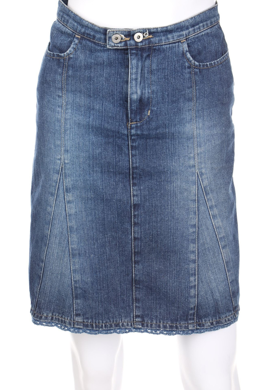 RIVER WOODS - Mini-Jeansrock im Used Look - XS